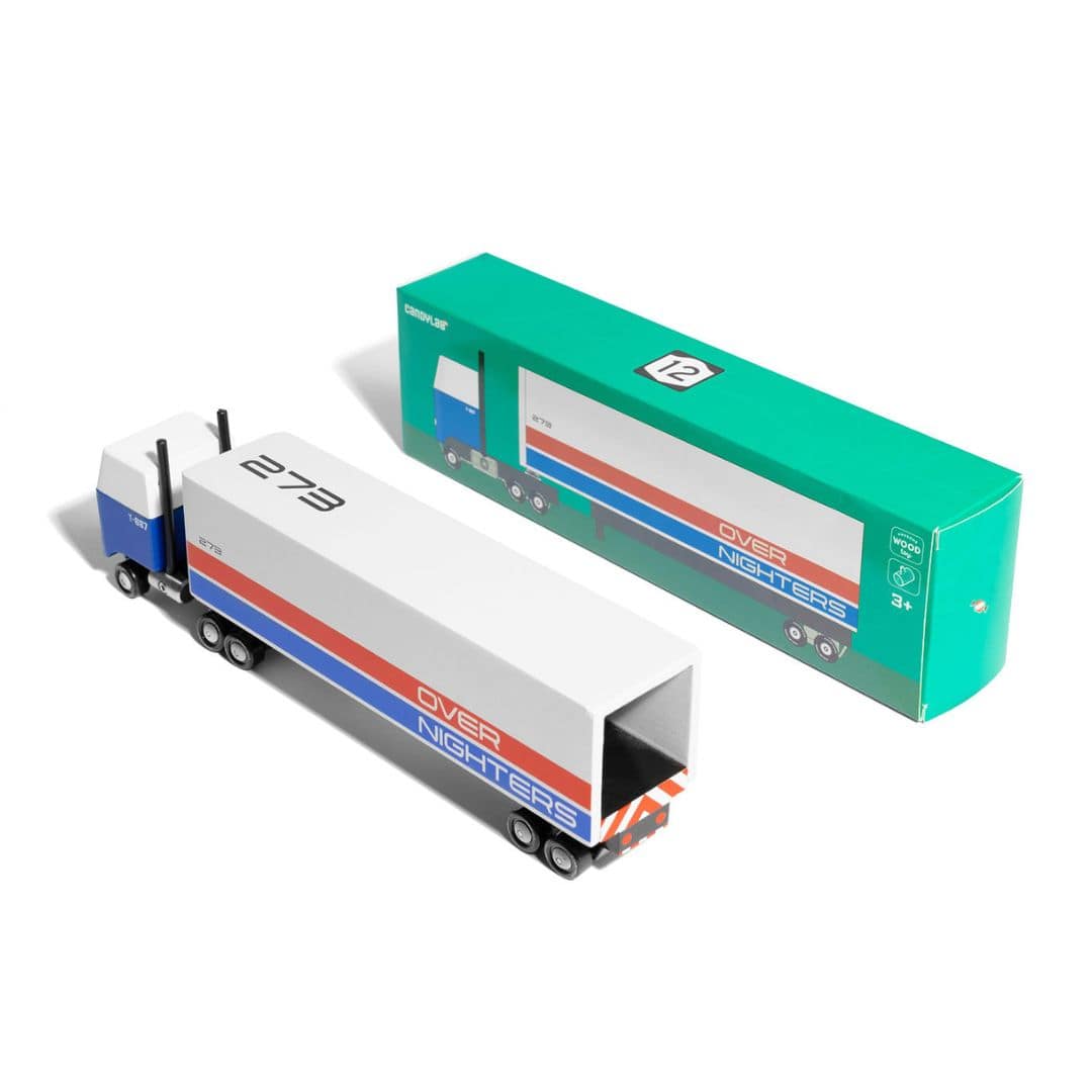 Candylab speelgoed vrachtwagen met aanhanger