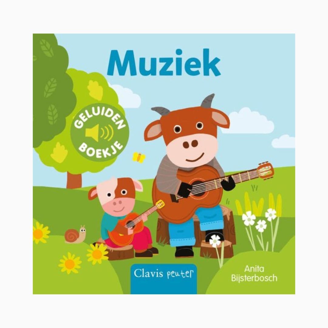 Clavis geluidenboekje muziek over bekende muziek instrumenten door auteur Anita Bijsterbosch