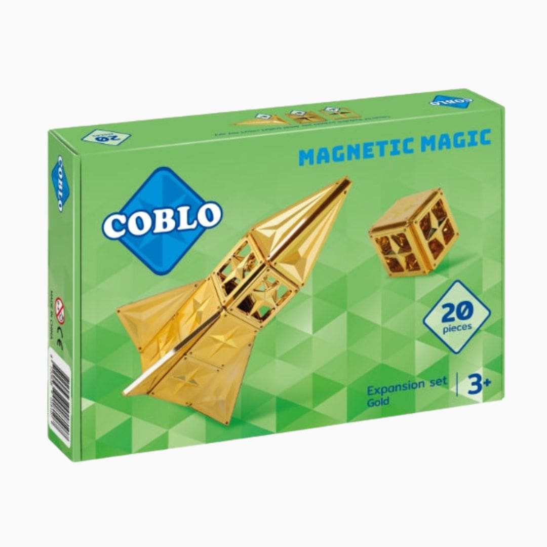 Coblo magnetische tegels goud 20-delig