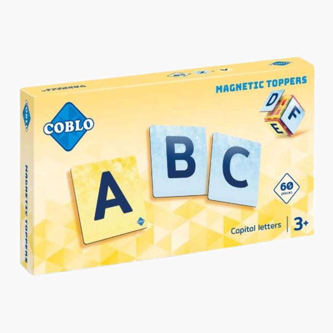 Coblo tegeltoppers voor magnetische tegels met alfabet hoofdletters