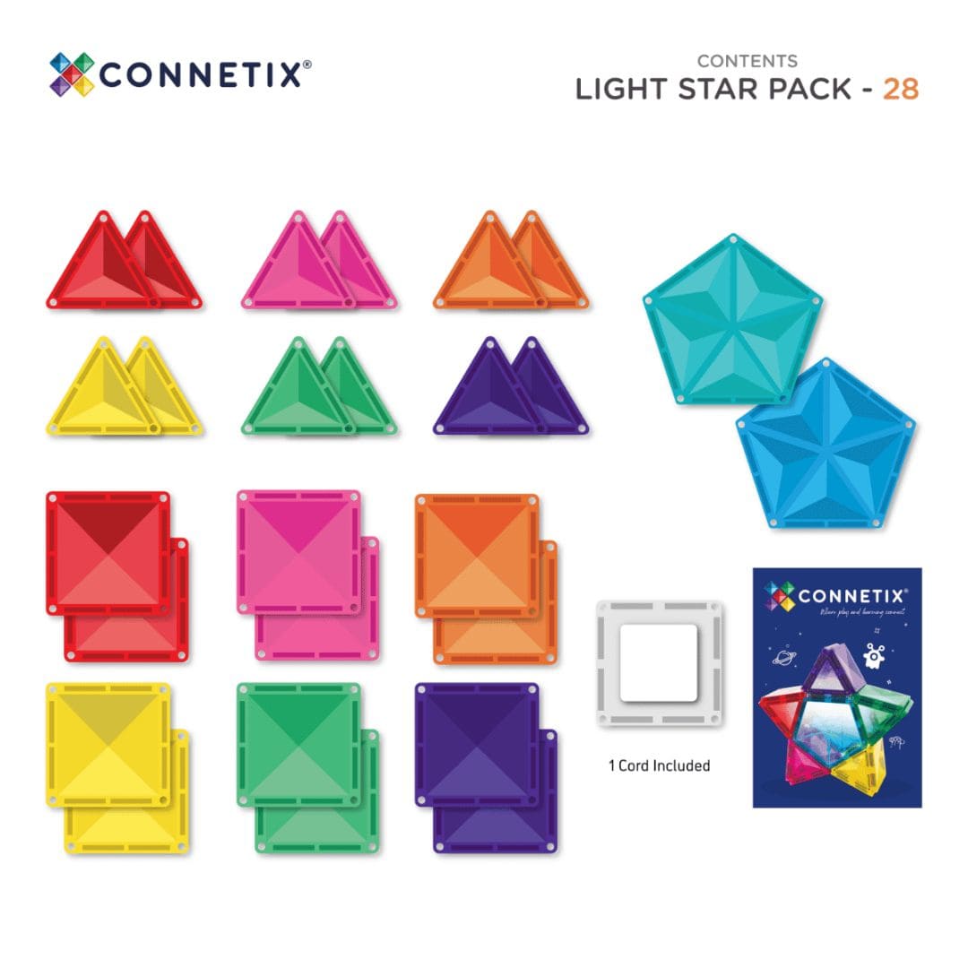 Connetix light star pack 28-delig