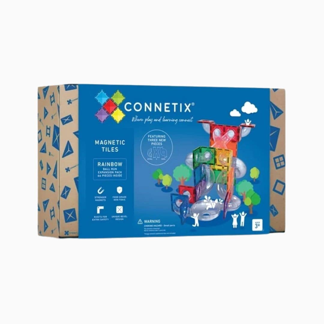 Connetix knikkerbaan uitbreiding regenboog