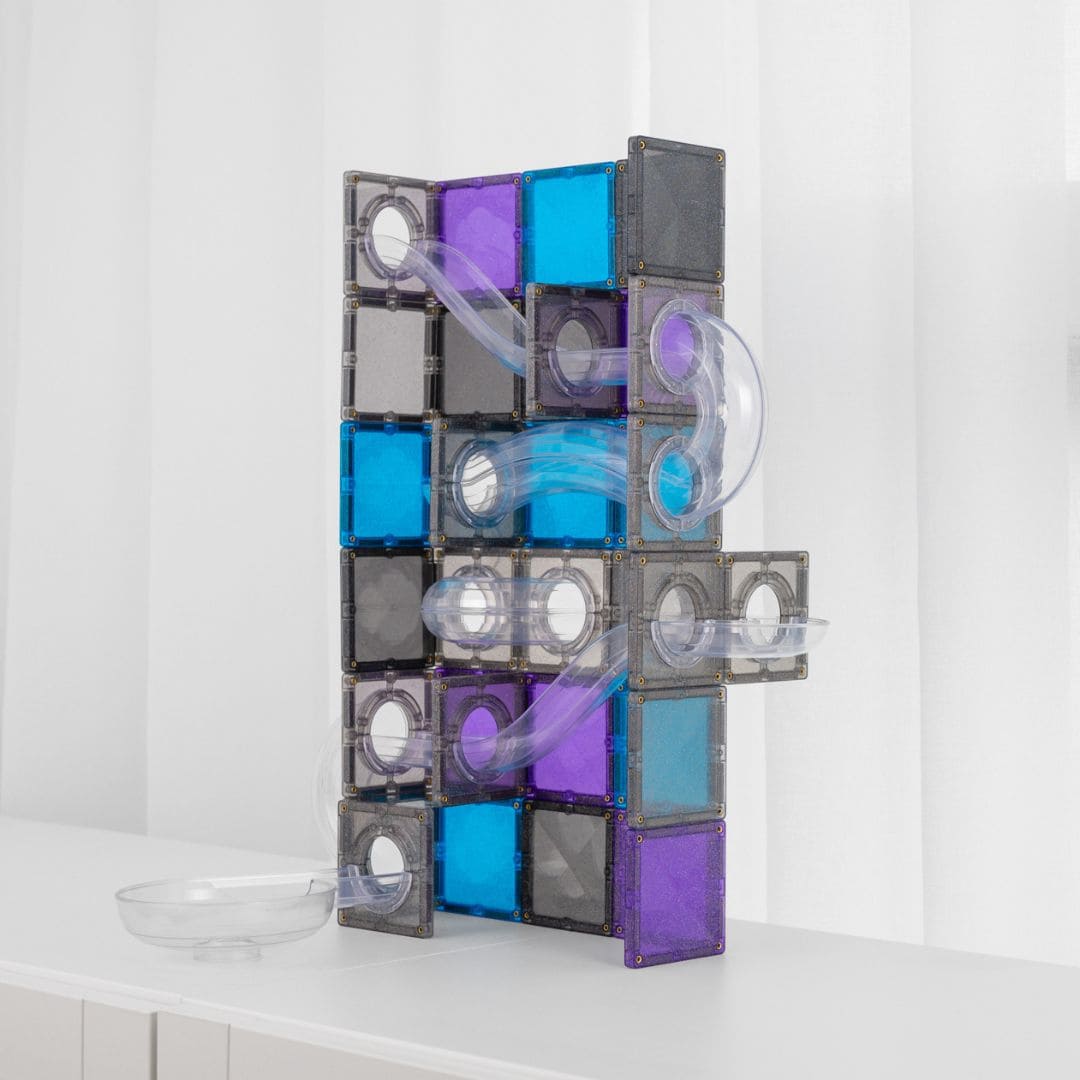 CONNETIX Glitter Galaxy Ball Run Pack - 61 stuks