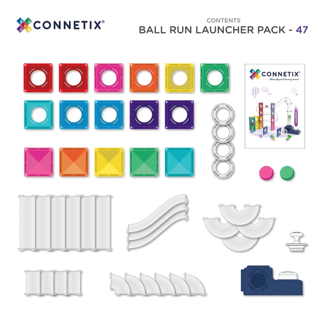 CONNETIX Launcher Ball Run Pack - 47 stuks