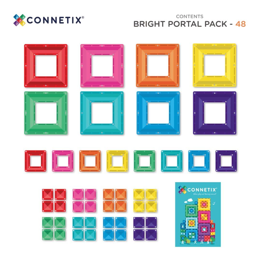 Connetix Bright Portal pack 48-delig