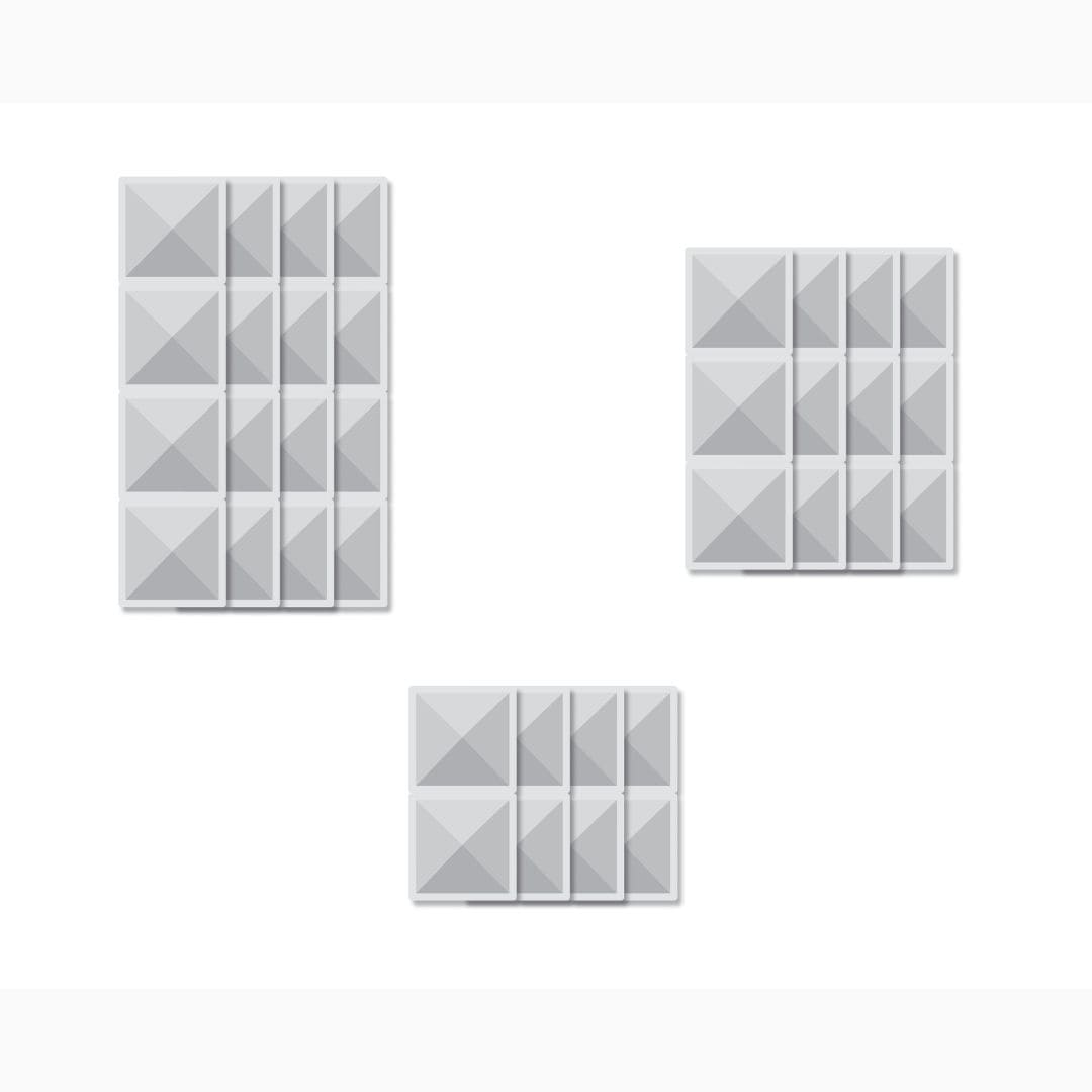 Connetix magnetische tegels transparant set 12 verschillende rechthoeken