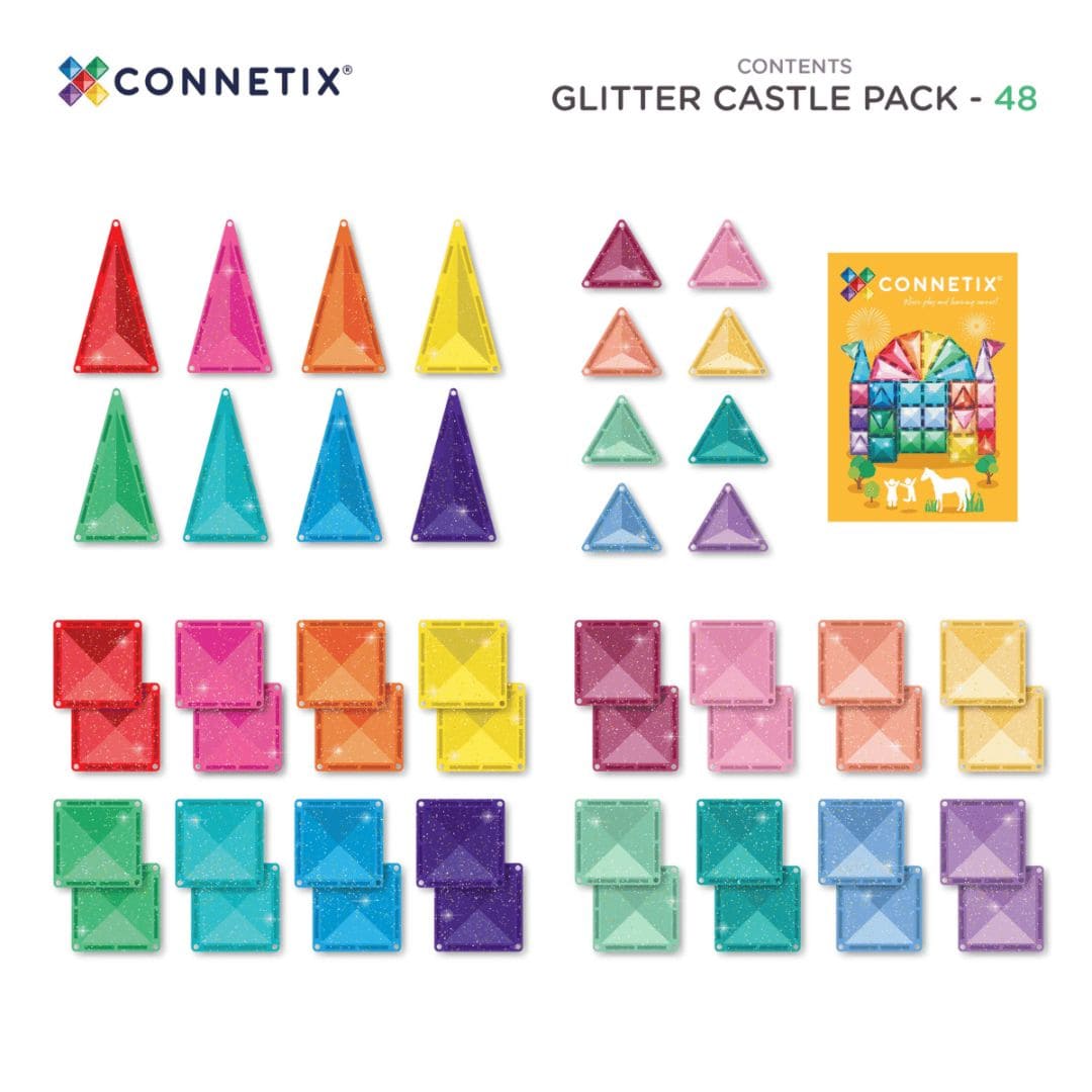 Connetix glitterkasteel 48-delig