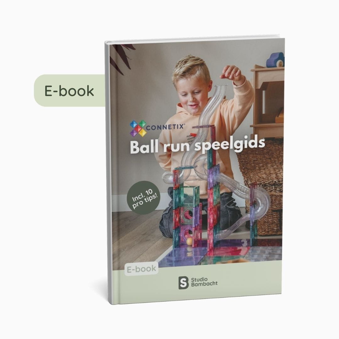 E-book voor CONNETIX ball run knikkerbaan spelideeën