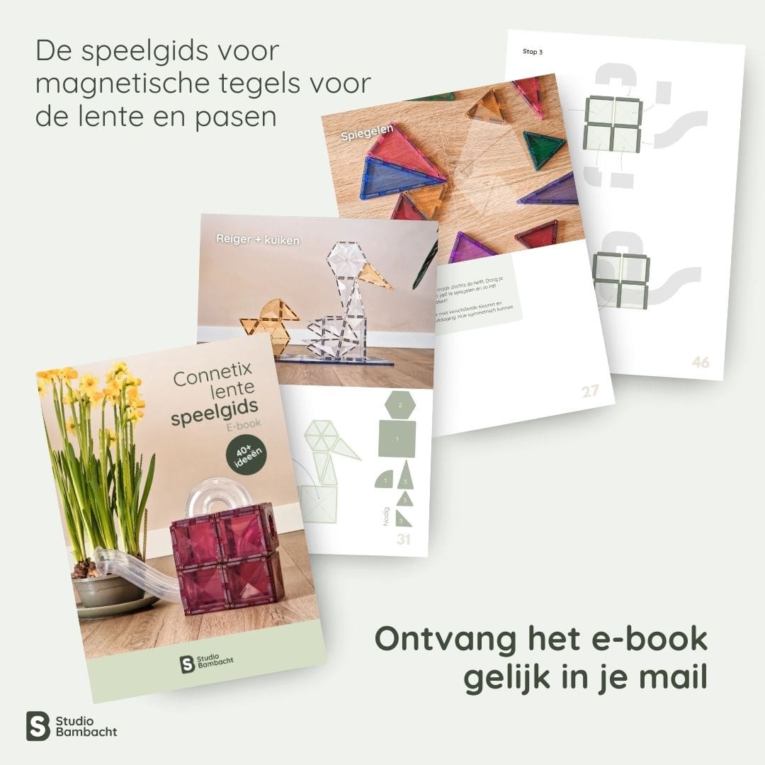 lente bouwideeën voor magnetische tegels. Speelgids van Studio Bambacht