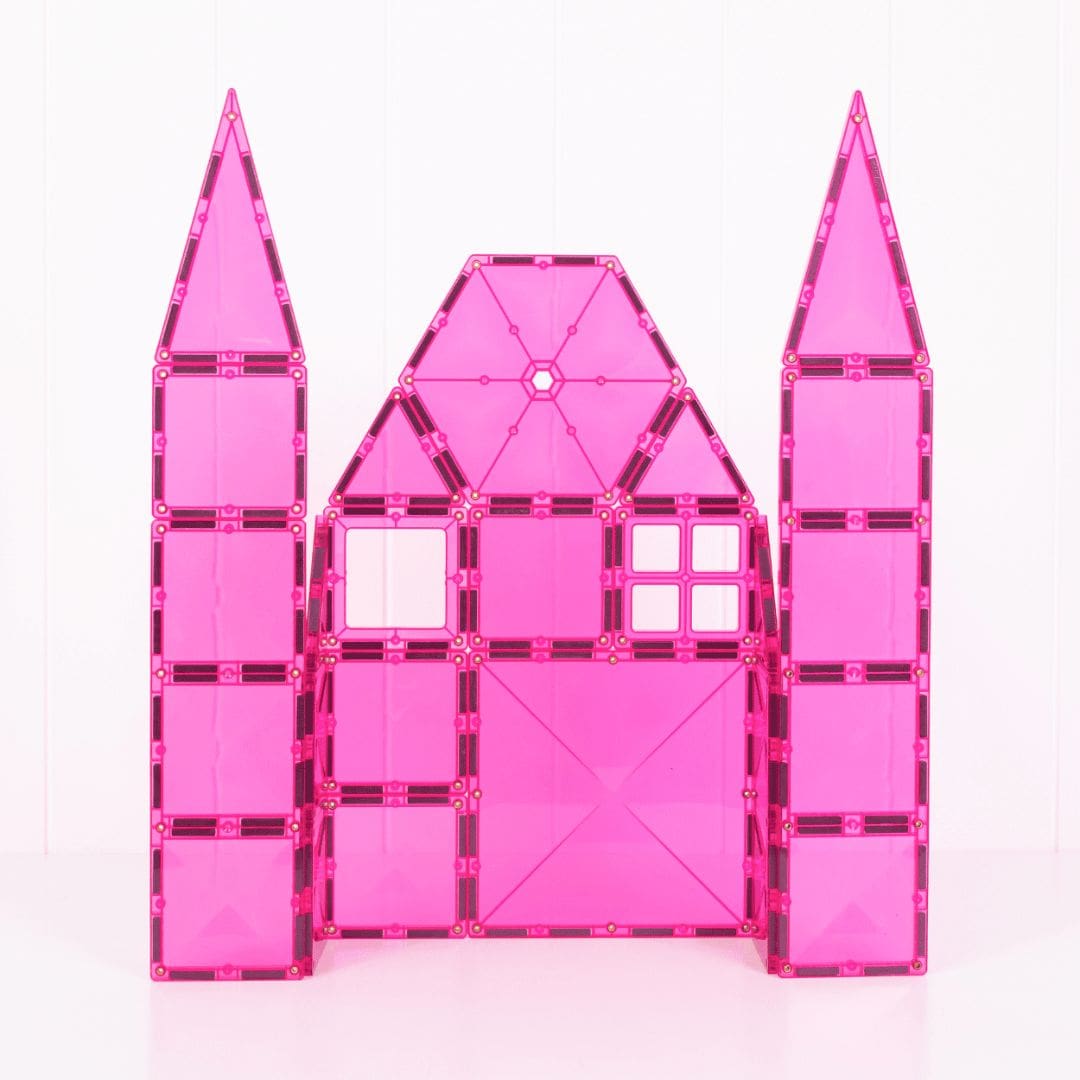 Connetix magnetische tegels pink pack met tegels in roze uit de regenboog collectie