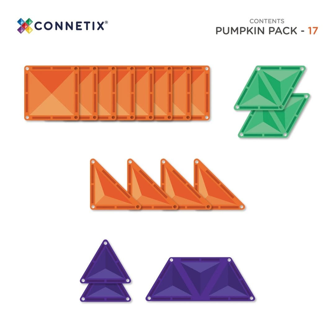 CONNETIX limited edition set Pumpkin met magnetische tegels