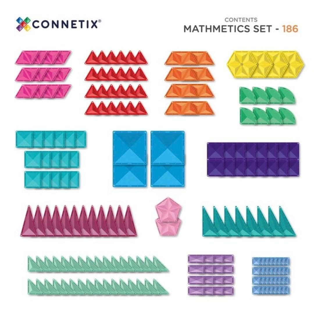 connetix education set mathematics box met magnetische tegels voor kinderopvang en school