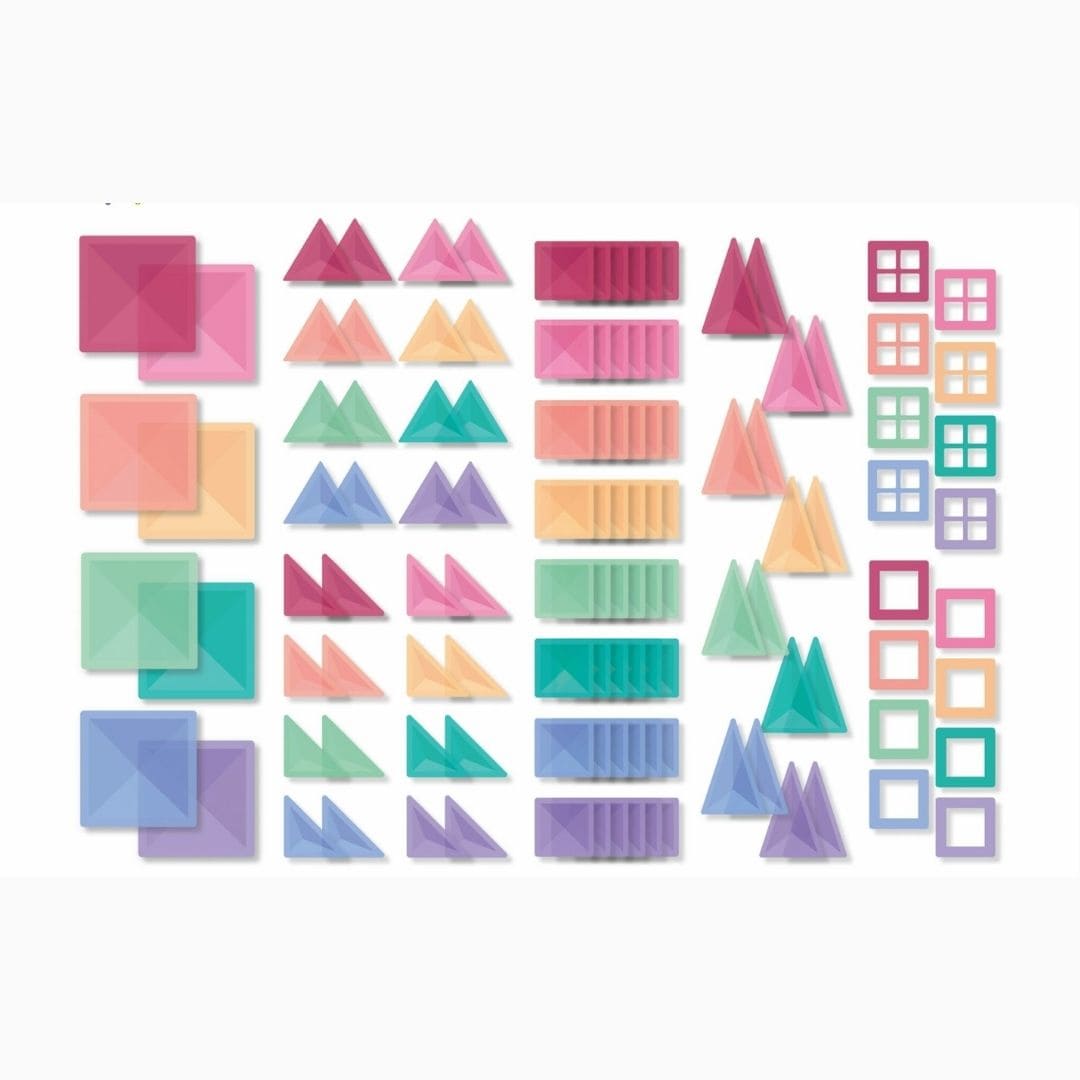 Connetix magnetische tegels Pastel creative pack 120-delig