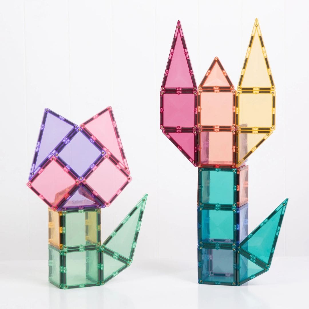 CONNETIX pastel starter pakket met 56 magnetische tegels