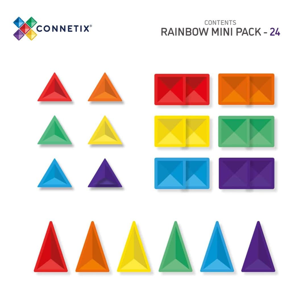 CONNETIX Rainbow mini pack - 24-delig