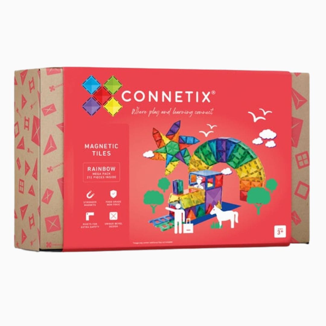 Connetix Rainbow magnetische tegels mega pack met 212 stukjes