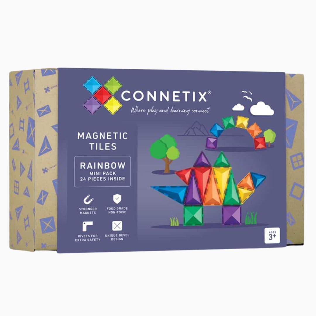 Connetix Rainbow magnetische tegels mini pack 24 stuks