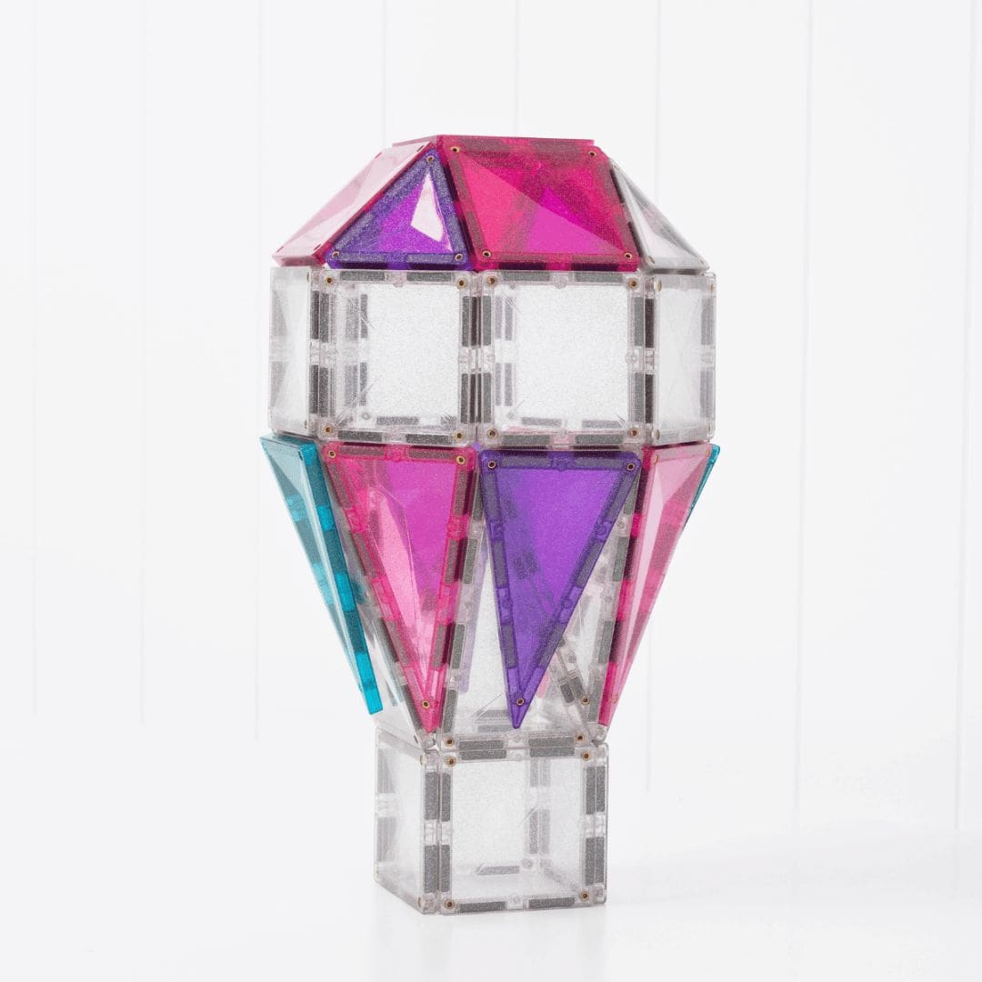 CONNETIX Tiles Unicorn pack met magnetische glitter tegels