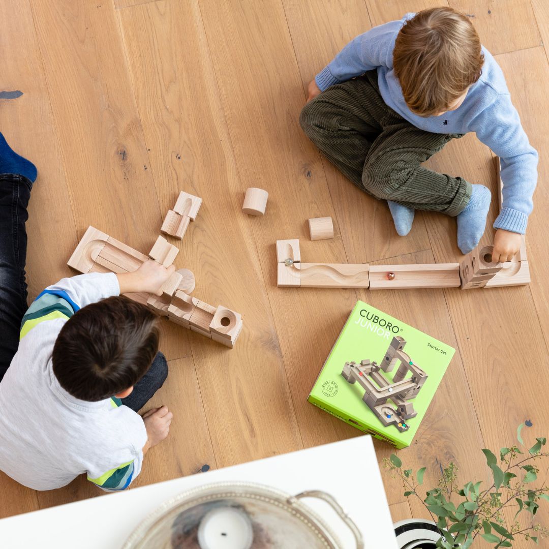 CUBORO JUNIOR houten knikkerbaan starters 40-delig
