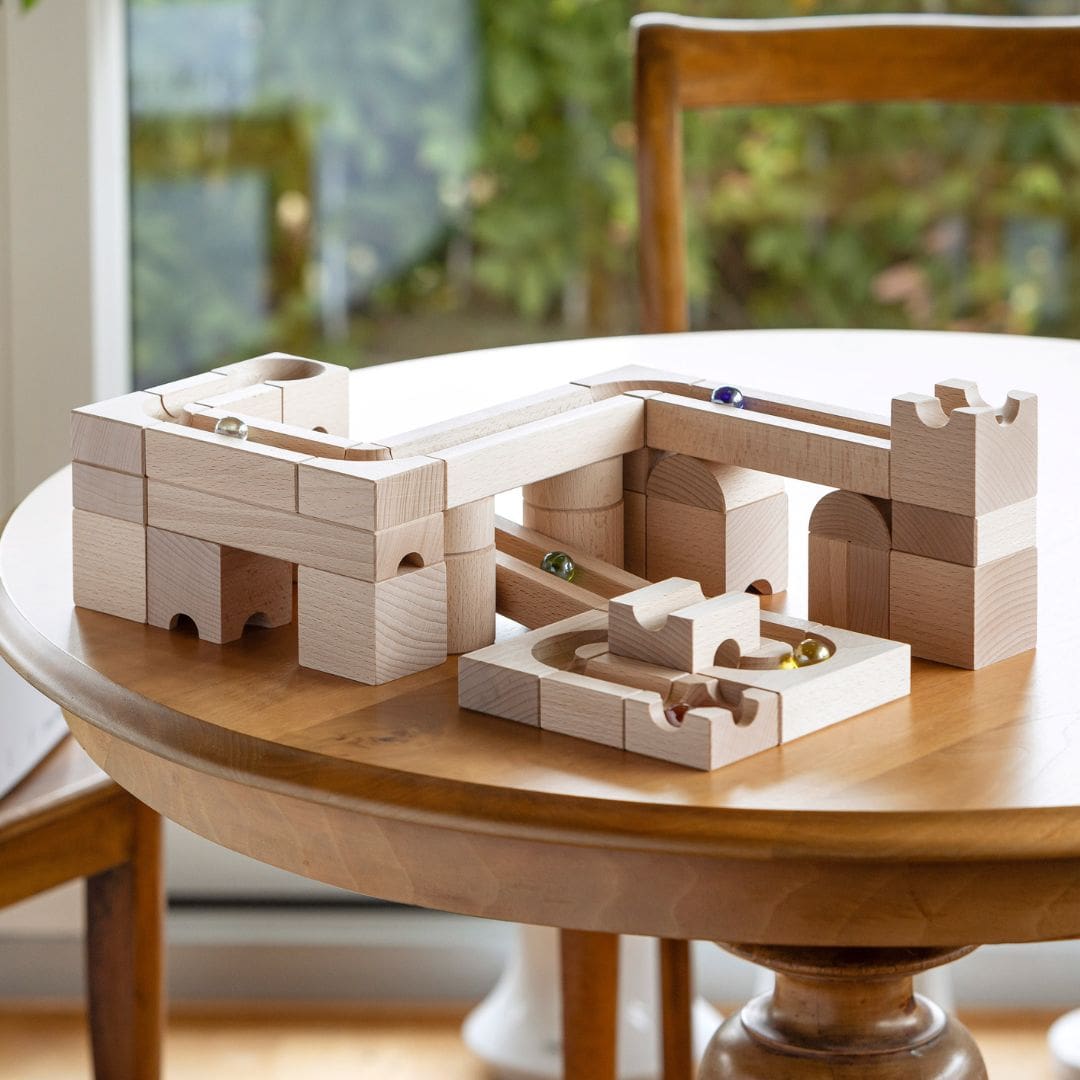 CUBORO JUNIOR houten knikkerbaan starters 40-delig