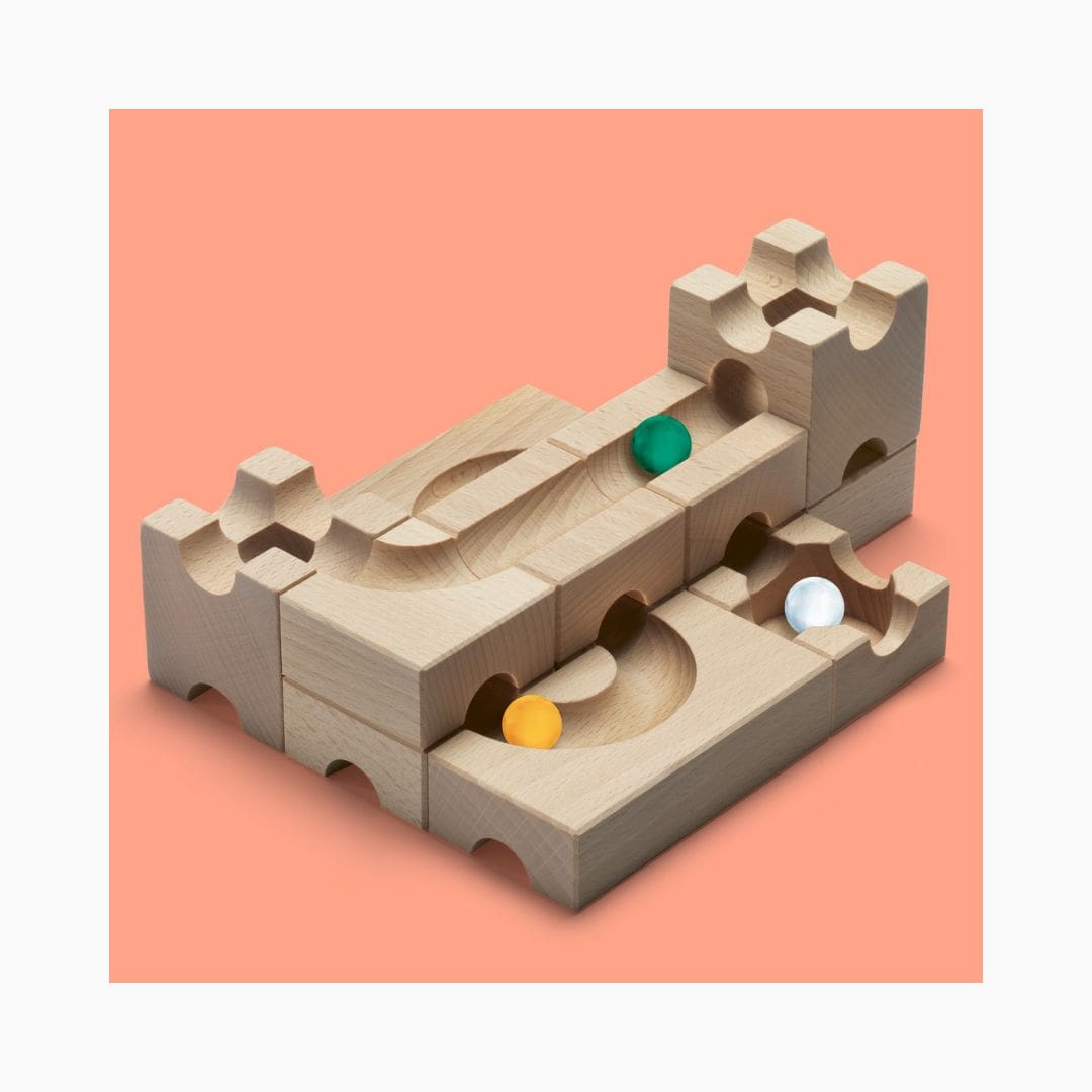 CUBORO SUB knikkerbaan uitbreiding voor tunnels met 12 bouwelementen