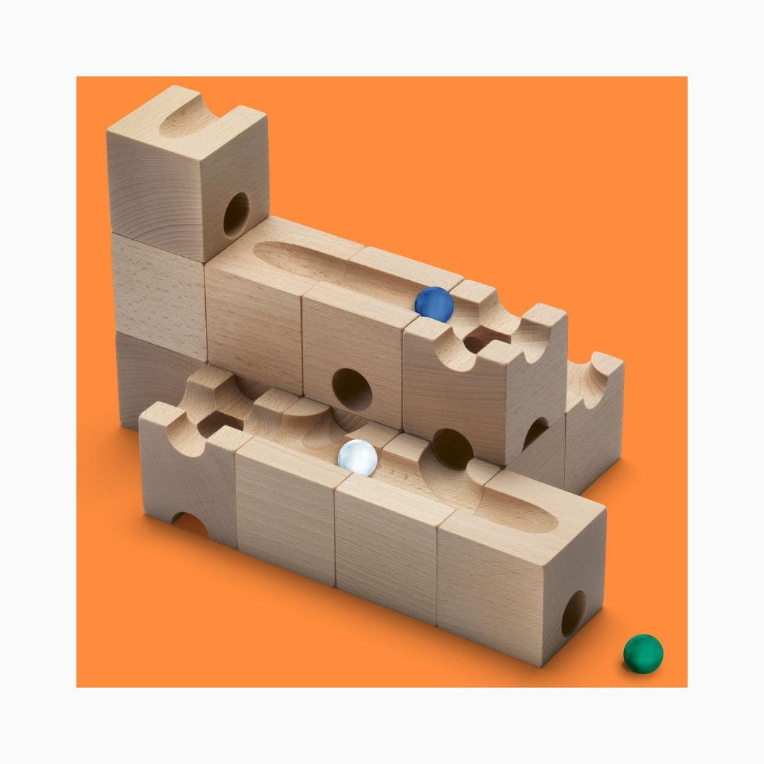 CUBORO knikkerbaan uitbreidingsset trick 16-delig