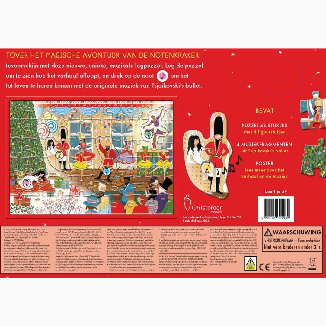 Muziekpuzzel De notenkraker muziekpuzzel van uitgeverij Christofoor
