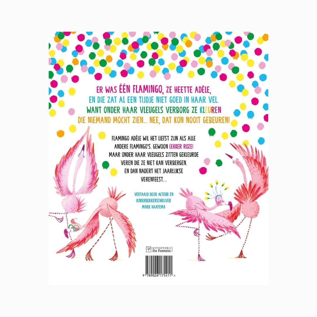 Prentenboek De regenboogflamingo van Catherine Emmett uitgegeven door uitgeverij De Fontein