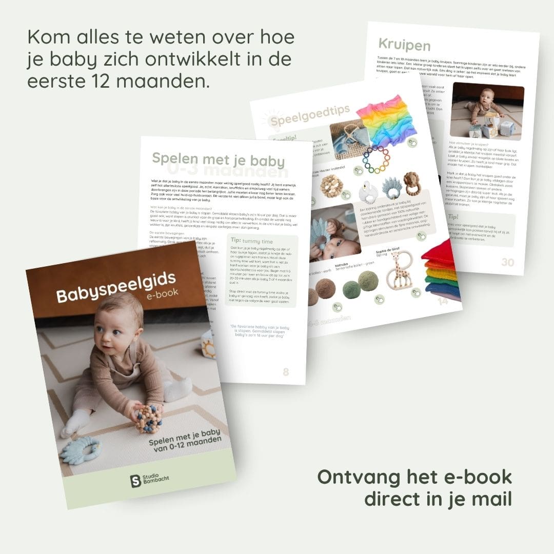 E-book van de babyspeelgids bij Studio Bambacht