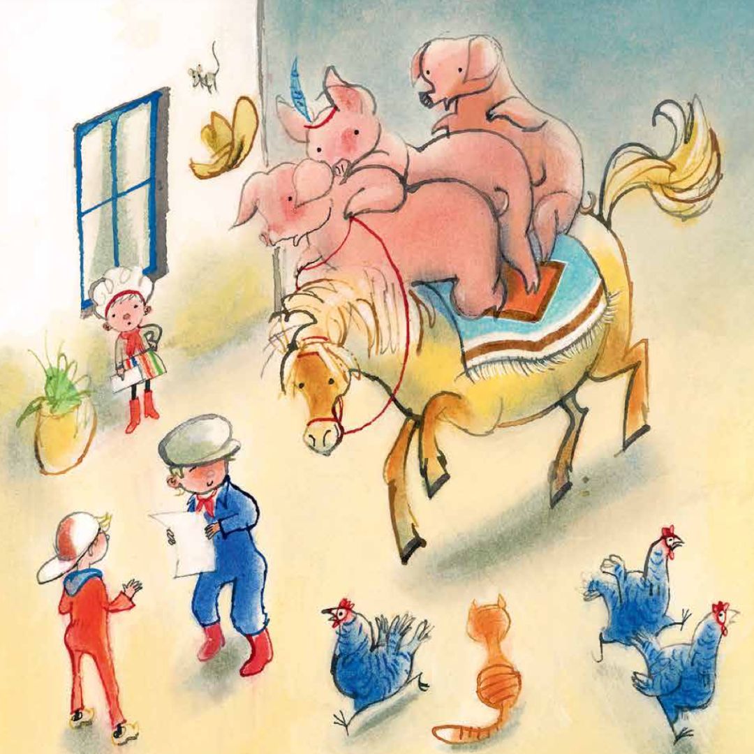 Boer Boris een paard voor Sinterklaas auteur Ted van Lieshout en Illustrator Philip Hopman uitgeverij Gottmer