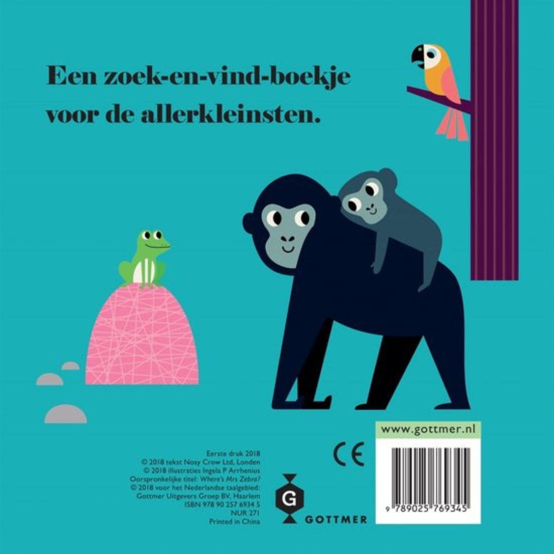 Zebra waar ben je? flapjesboek van karton van Ingela P Arrhenius