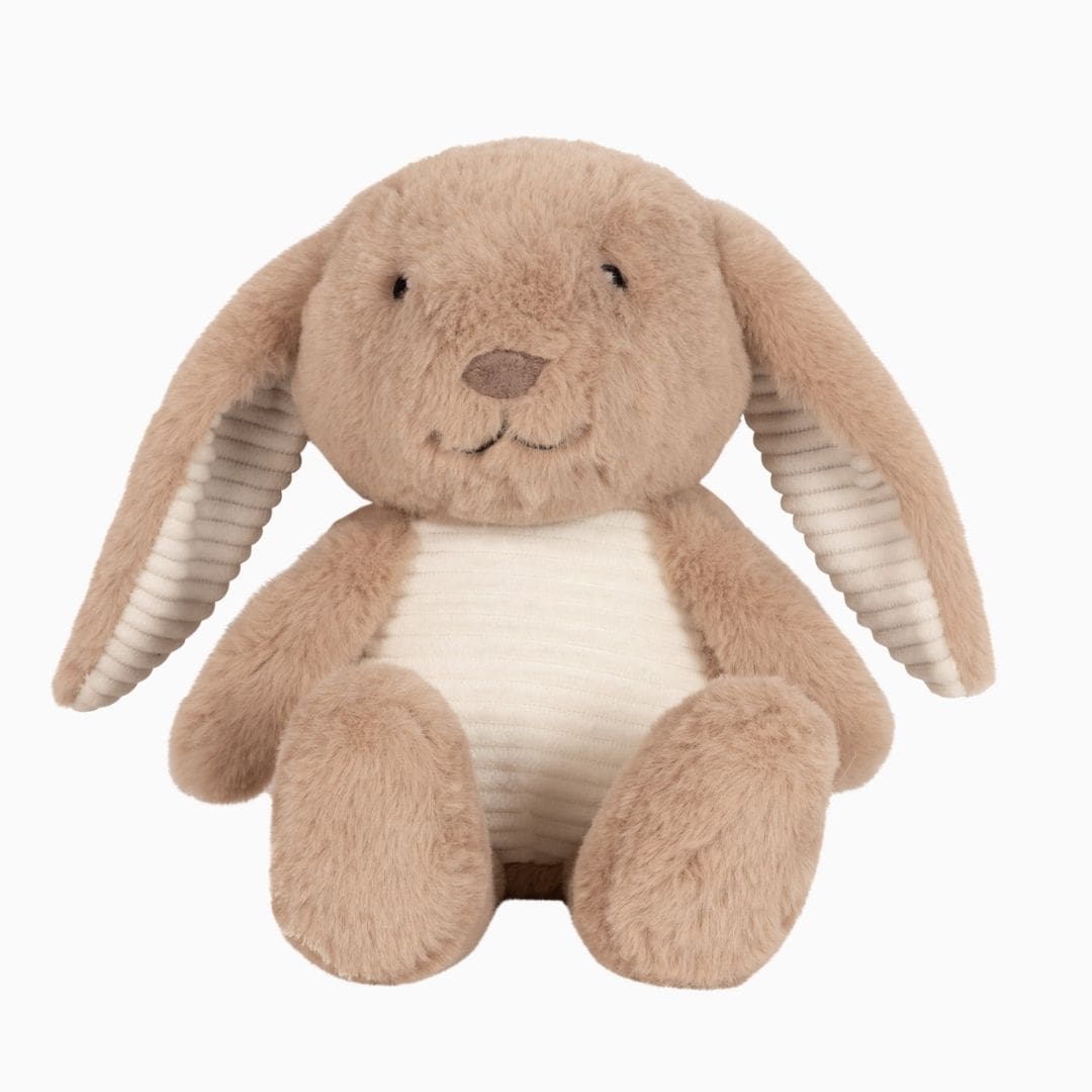 Flow Amsterdam hartslag knuffel konijn Milo in de kleur bruin