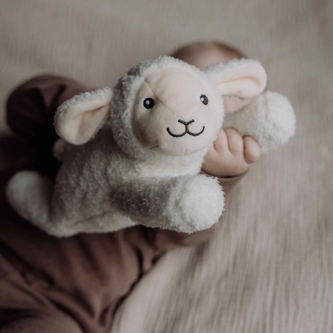 Flow Amsterdam hartslagknuffel met white noise knuffel schaap rosie