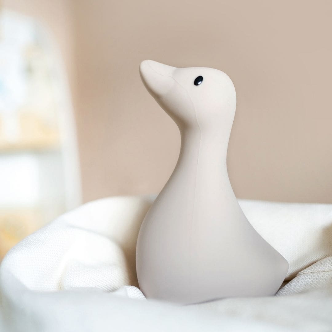 Flow Amsterdam oplaadbare nachtlamp gans Liva in de kleur beige