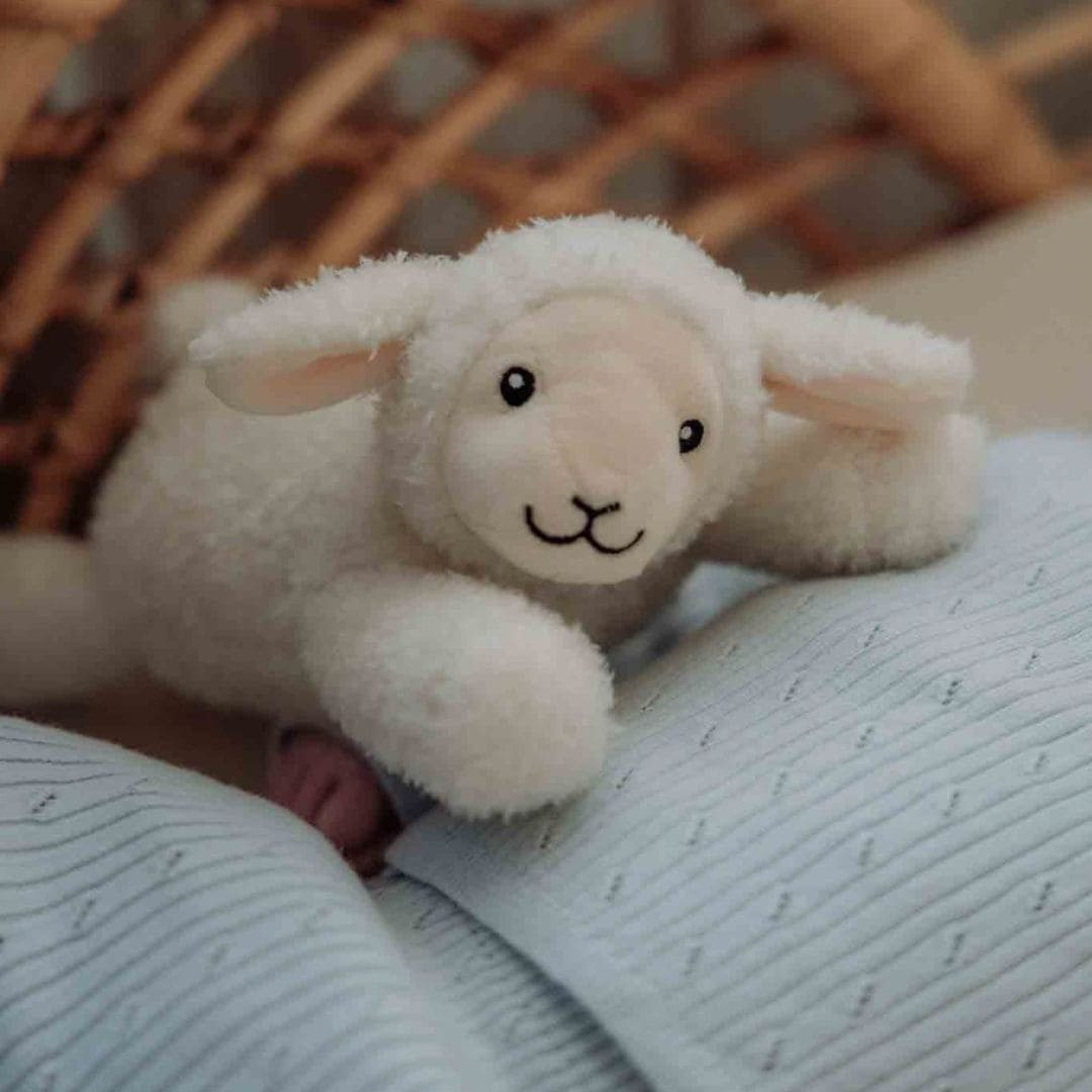 Flow Amsterdam nachtlamp schaap Rosie met rood en geel licht