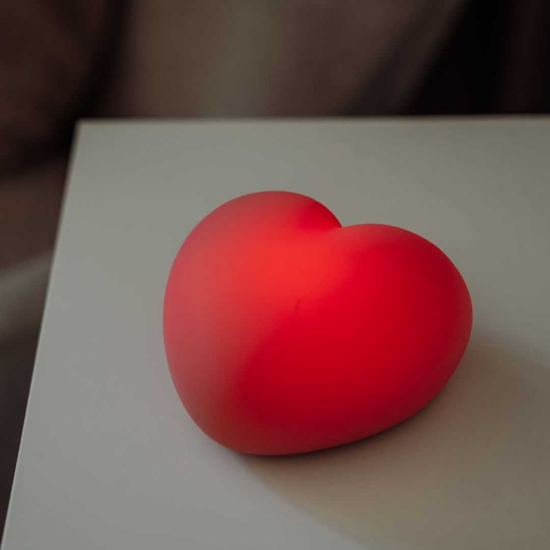 Flow Amsterdam voedingslamp hart dusty pink roze