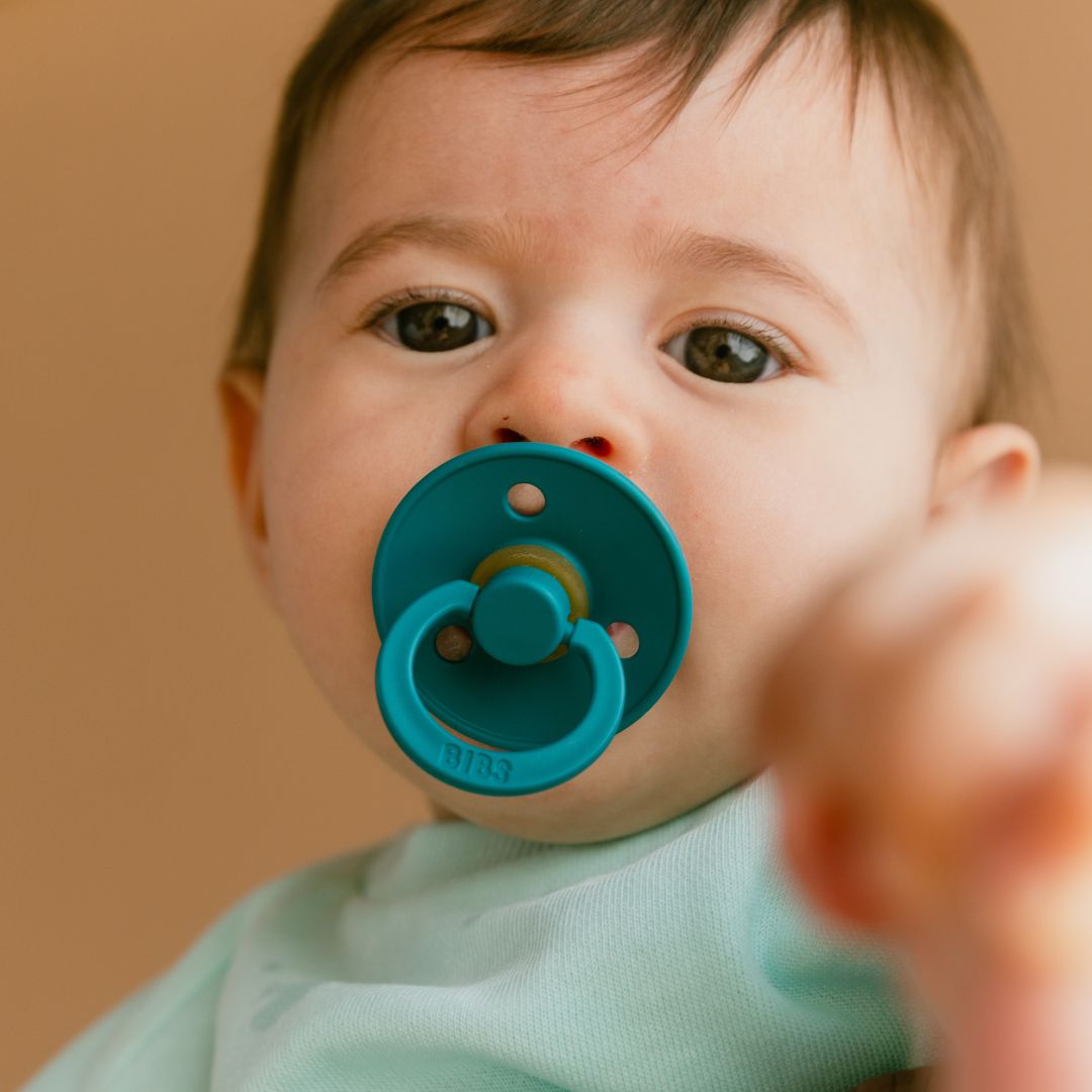 BIBS Colour rondvormige speen in de kleur Scuba