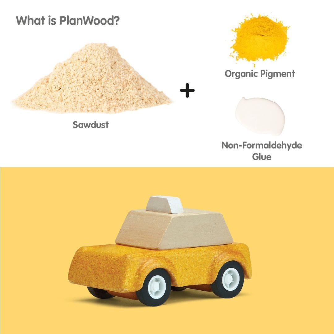 Speelgoedauto taxi Plantoys