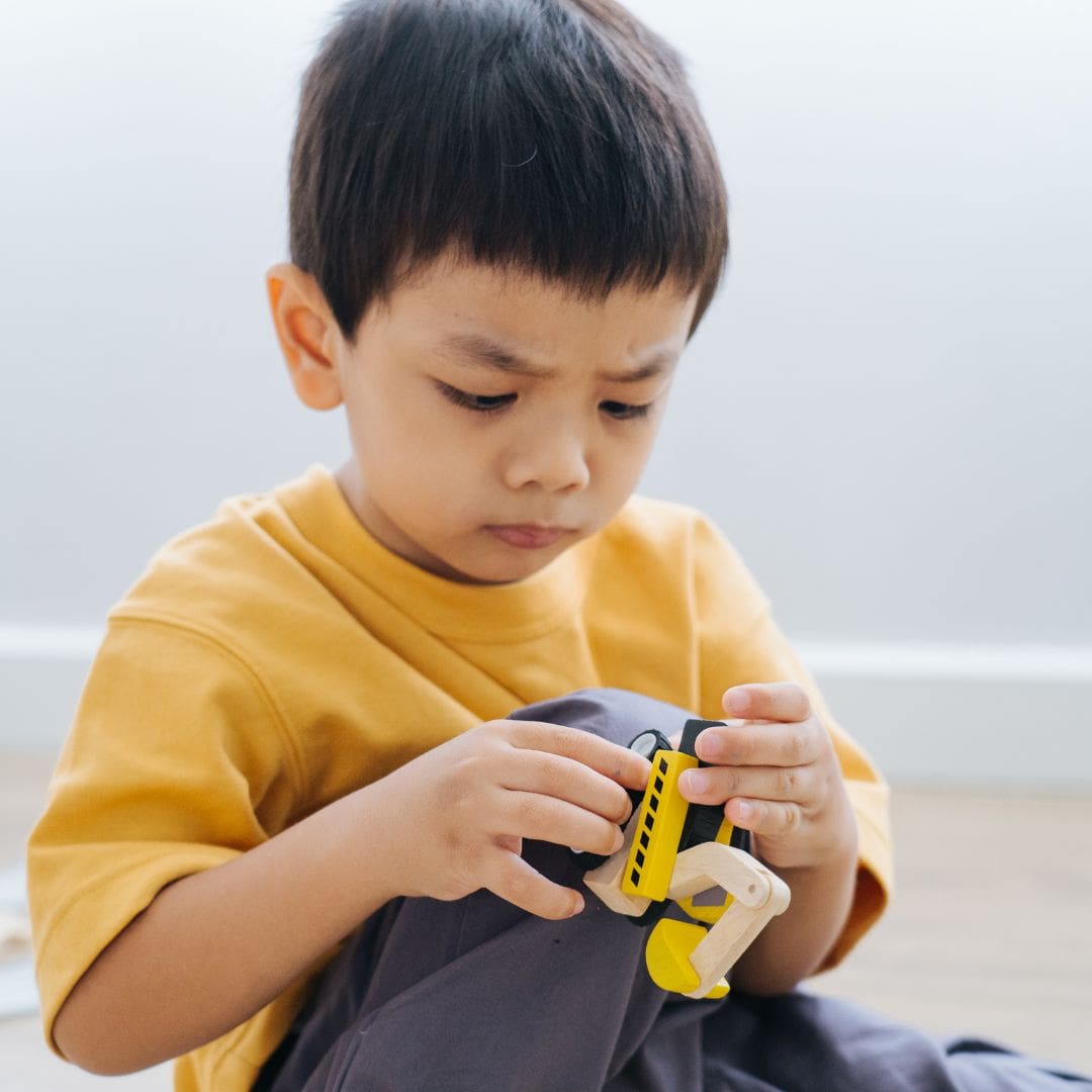 Plantoys houten speelgoed kraan