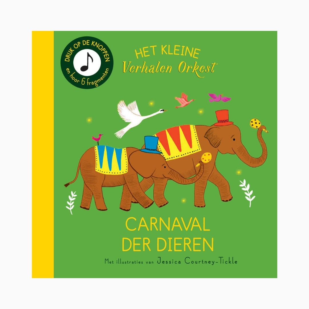 Geluidenboek carnaval der dieren van het kleine verhalen orkest