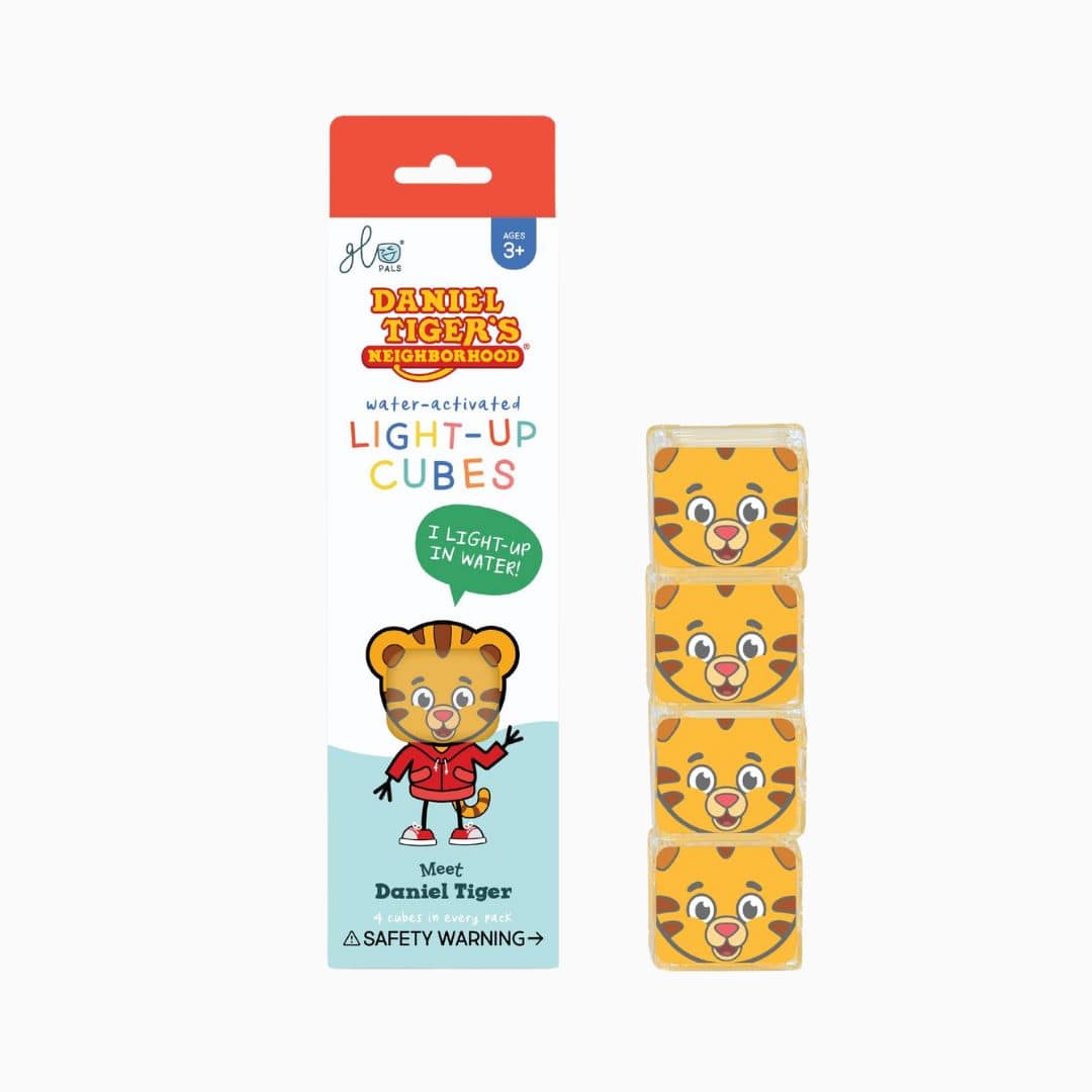 Glo Pals badspeelgoed Light Up Cubes lichtblokjes Daniel Tiger