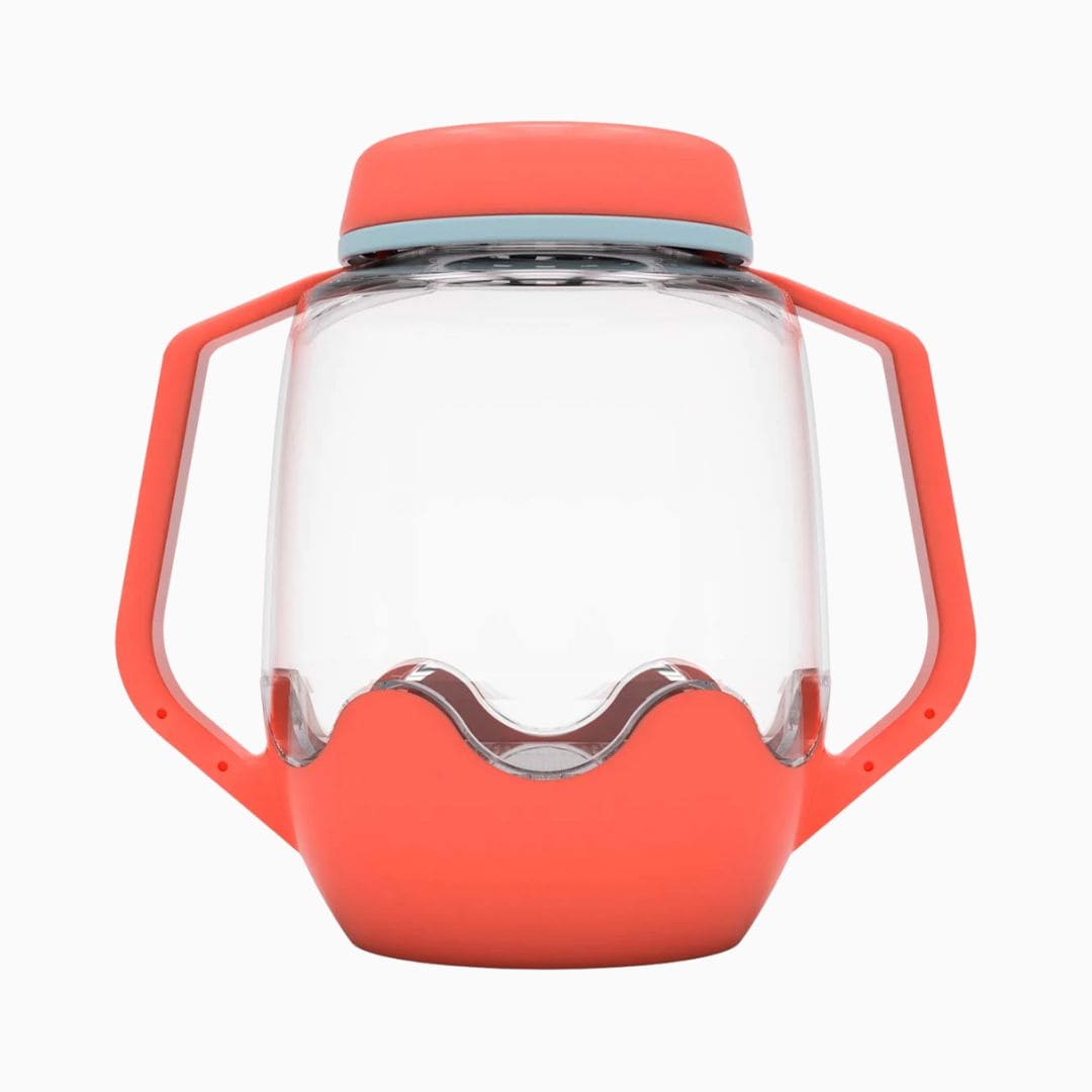 Glo Pals sensorische speelbeker in de rode kleur ladybug