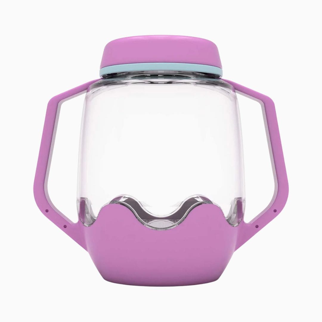 Glo Pals sensorische speelbeker in de paarse kleur stardust