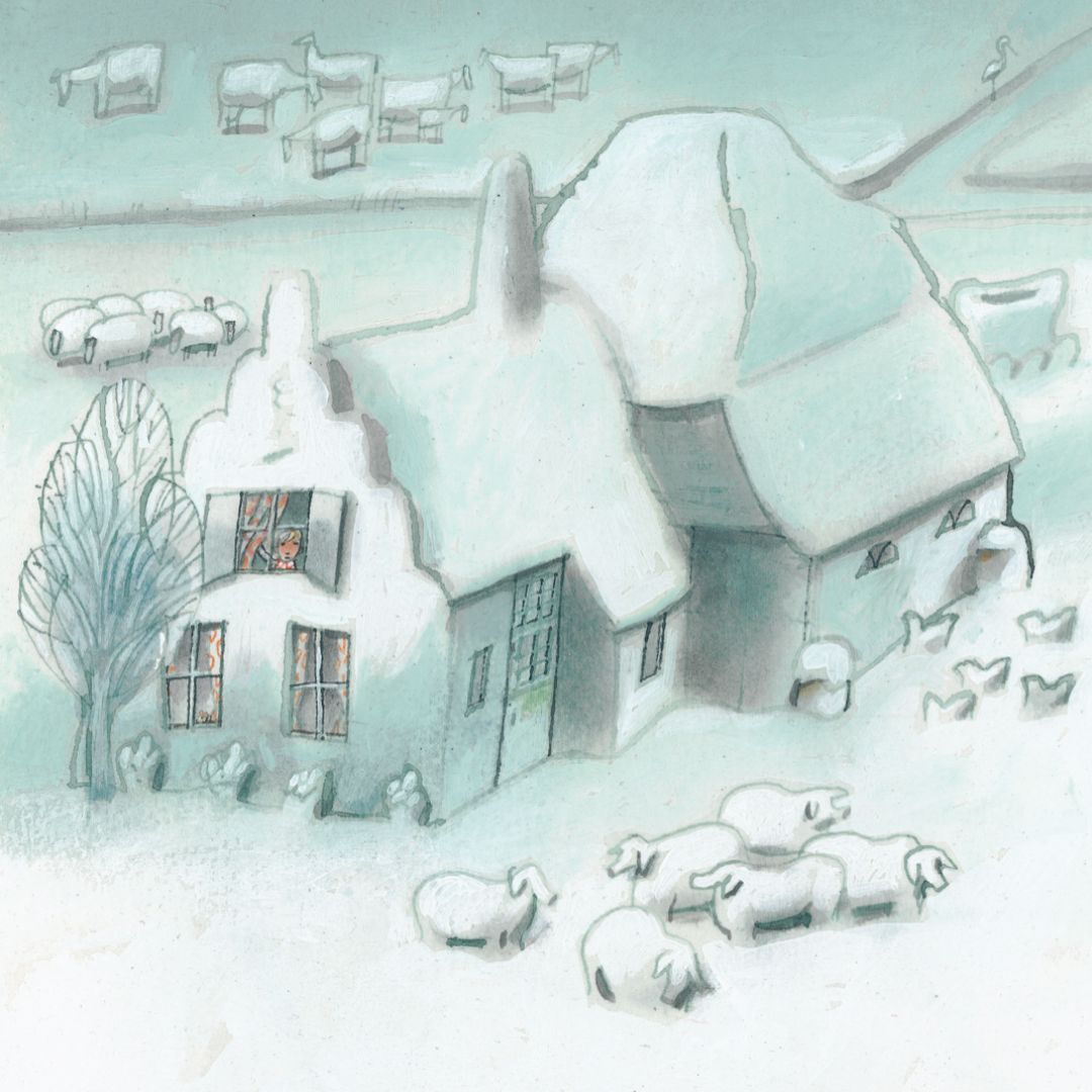 Uitgeverij Gottmer Boer Boris in de sneeuw auteur Ted van Lieshout en illustrator Philip Hopman