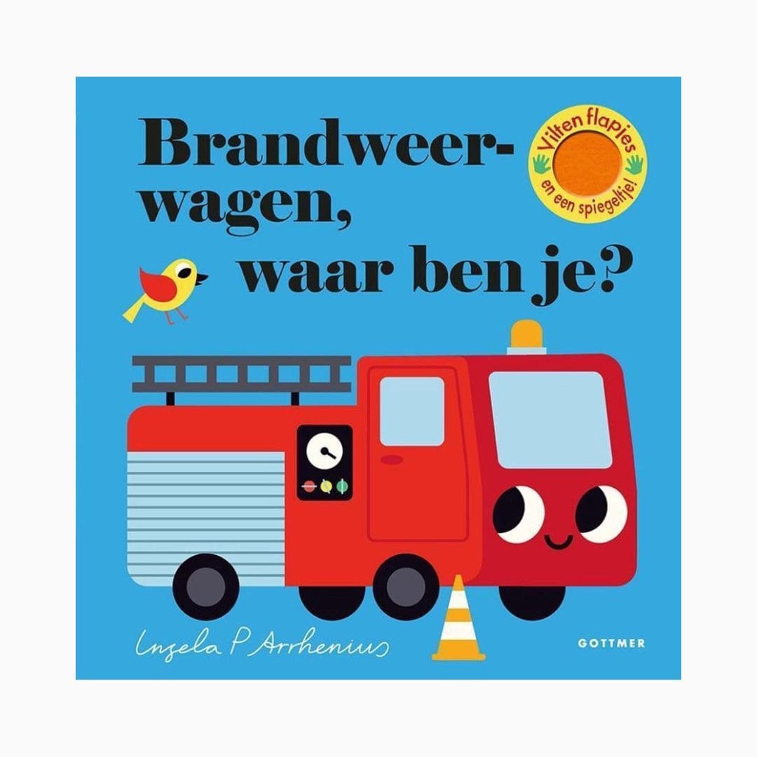 Gottmer kartonboek met flapjes 'Brandweerwagen, waar ben je?' van Ingela P Arrhenius