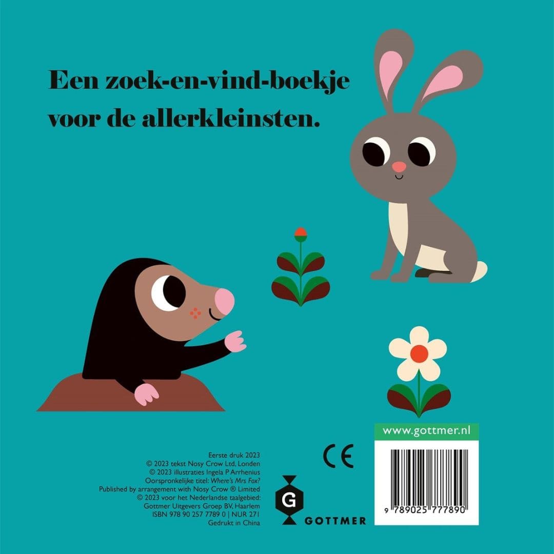 Gottmer kartonboek met flapjes vos waar ben je van Ingela p Arrhenius