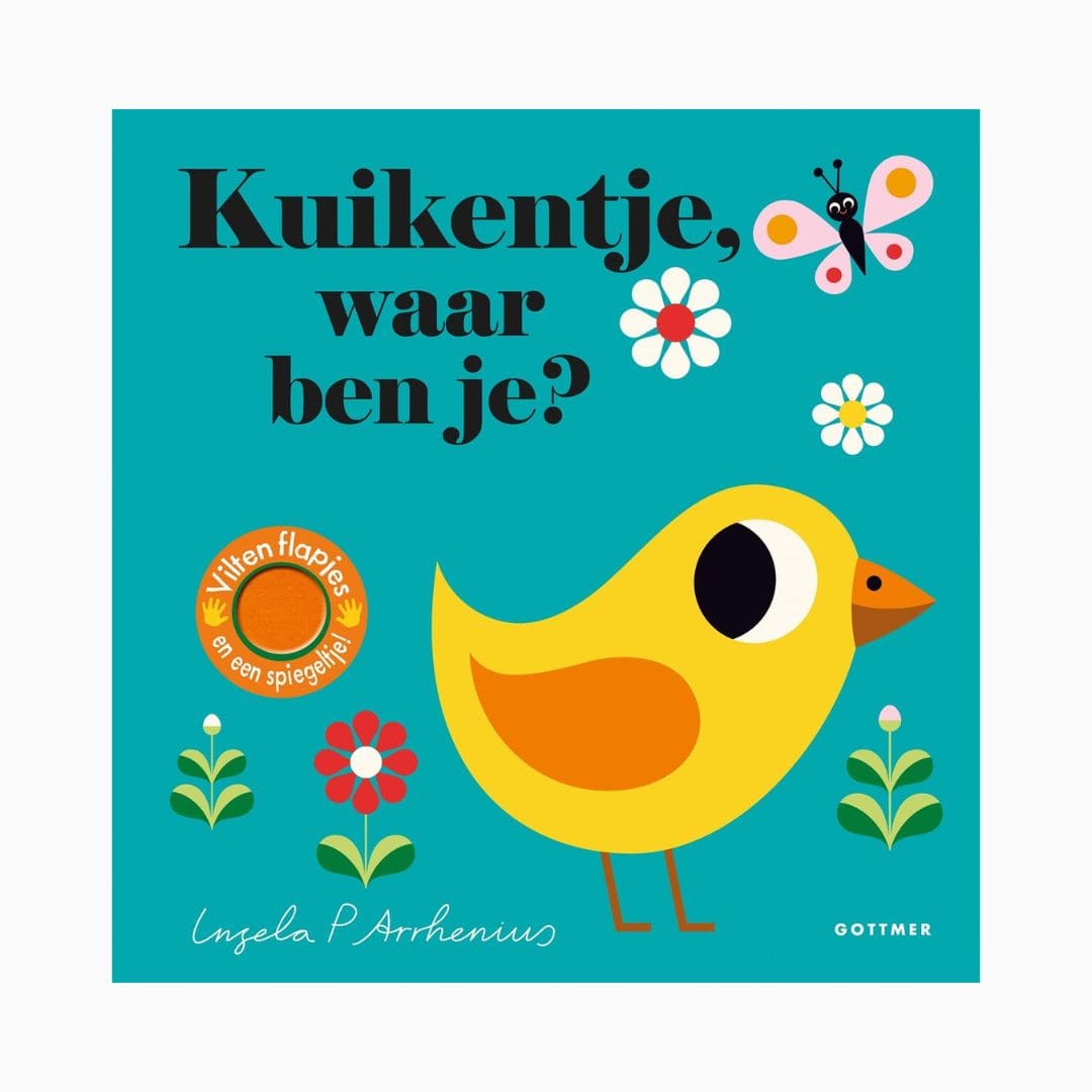 Kartonboek met flapjes kuikentje waar ben je van Ingela P Arrhenius