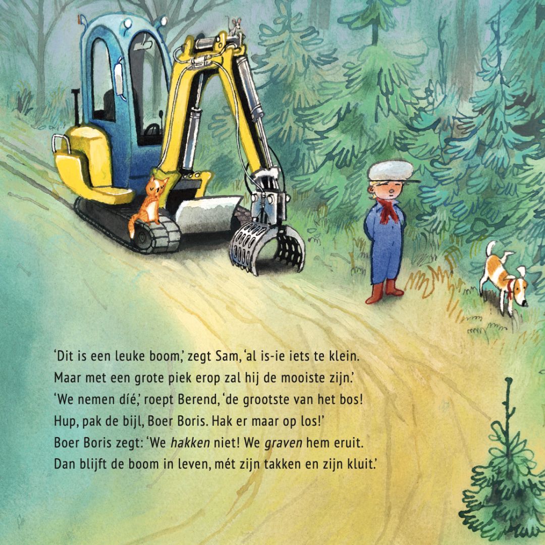 Kerstmis met Boer Boris door auteur Ted van Lieshout en Illustrator Philip Hopman uitgeverij Gottmer