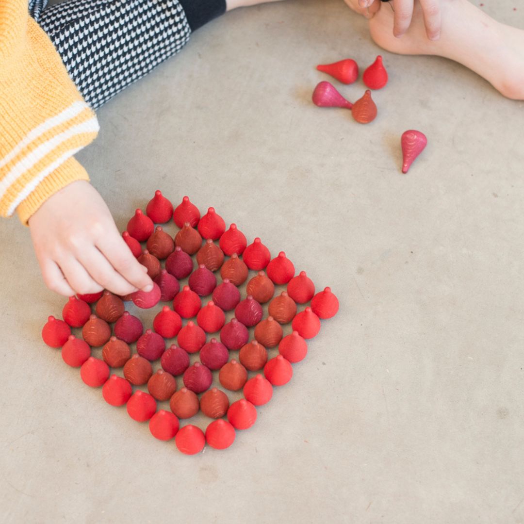 Grapat houten vuurtjes - 36 stuks