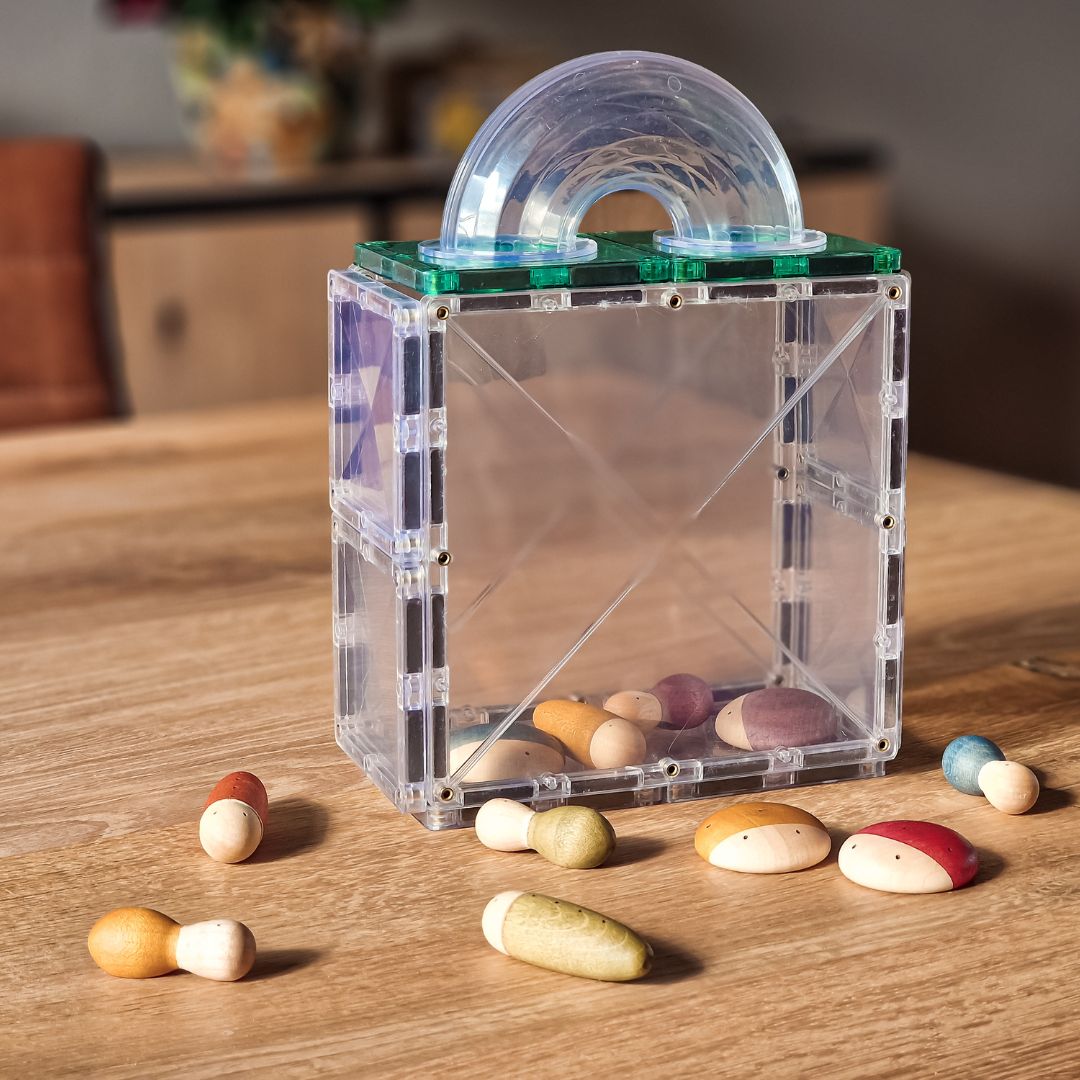 Grapat houten figuren insecten 18 stuks